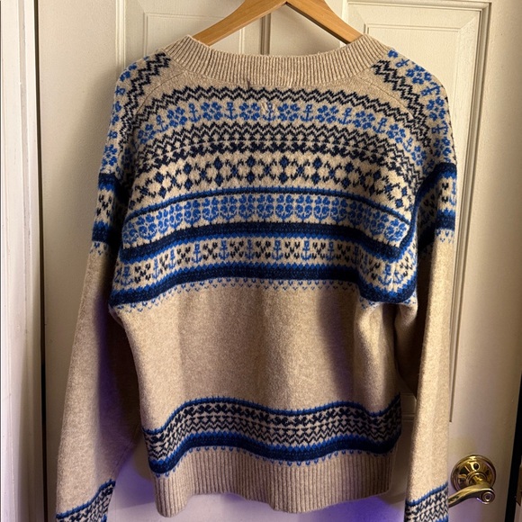 JW ANDERSON Uniqlo Blue and Cream Knit Sweater XS - Picture 2 of 5